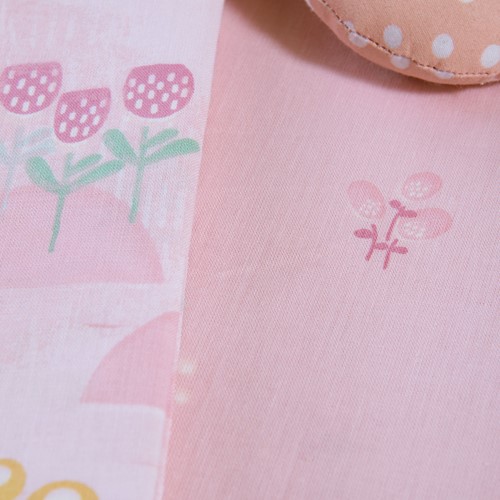 Βρεφικά Σεντόνια Λίκνου Nef-Nef Homeware (2ΤΜΧ) Spring Hapiness Pink