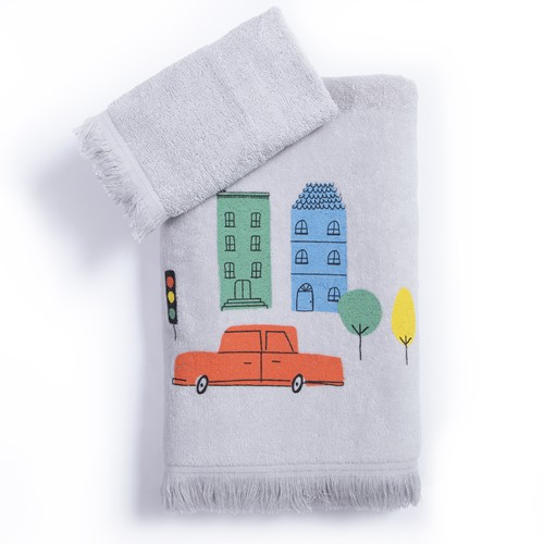 Παιδικές Πετσέτες Nef-Nef Homeware (Σετ) Velocity Grey