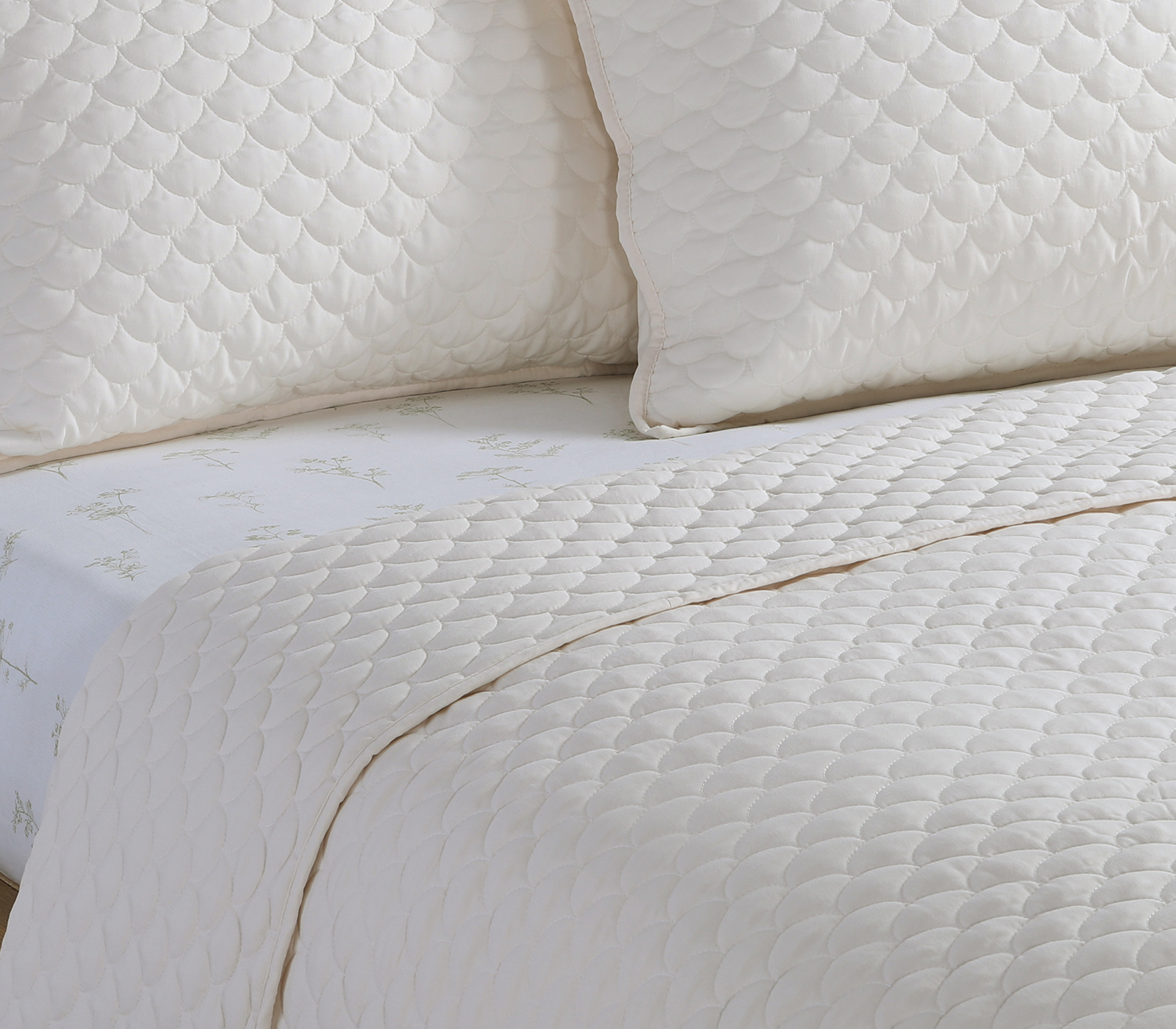 Κουβερλί Υπέρδιπλο Nef-Nef Homeware Scofield 230x240 Ecru