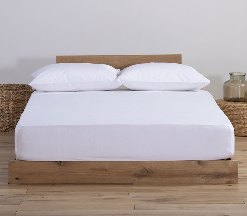 Σεντόνι Διπλό Nef-Nef Homeware Με λάστιχο 140Χ200+30 White