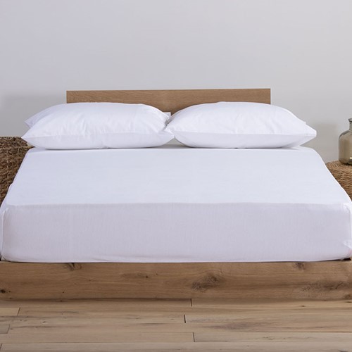 Σεντόνι Διπλό Nef-Nef Homeware Με λάστιχο 140Χ200+30 White