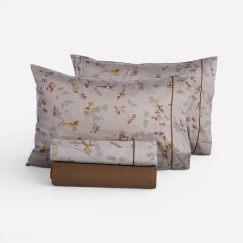 Υπέρδιπλα Σεντόνια Βαμβακοσατέν Nef-Nef Homeware (Σετ) Elements Miran με Λάστιχο 240Χ270