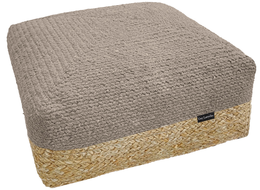 Πούφ Guy Laroche Maya Boho Taupe 50X50X25 