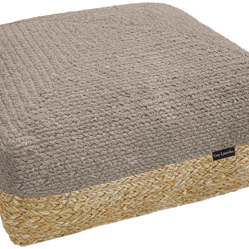 Πούφ Guy Laroche Maya Boho Taupe 50X50X25