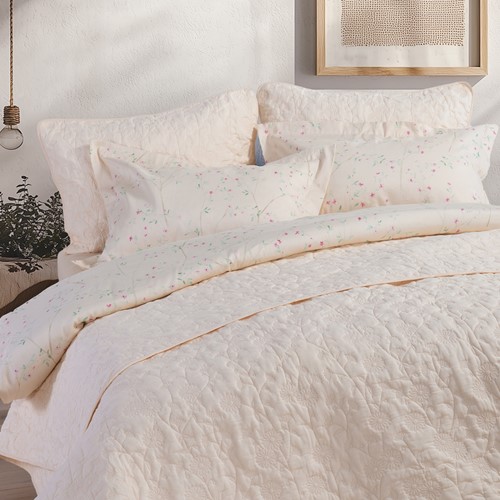 Κουβερλί Υπέρδιπλο Nef-Nef Homeware Zinovia 230x240 Vanilla
