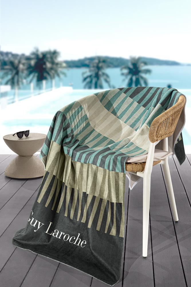 Πετσέτα Θαλάσσης Guy Laroche Velour Printed 2504 01 100X175