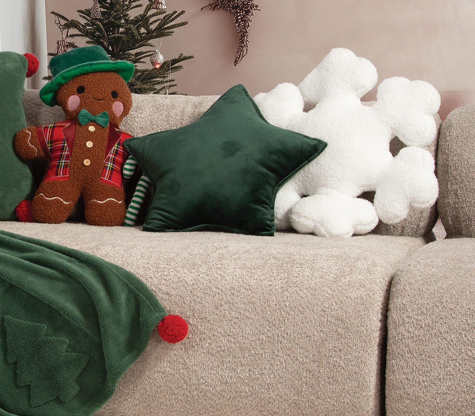 ΧΡΙΣΤΟΥΓΓΕΝΙΑΤΙΚΟ ΔΙΑΚΟΣΜΗΤΙΚΟ ΜΑΞΙΛΑΡΙ COOKIE 30X40 NEF-NEF HOMEWARE