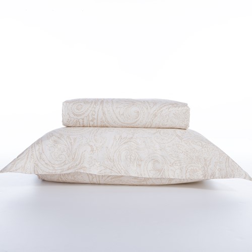 Παπλωματοθήκη Υπέρδιπλη Βαμβακοσατέν Nef-Nef Homeware Lilard Spring 240x230 Ecru