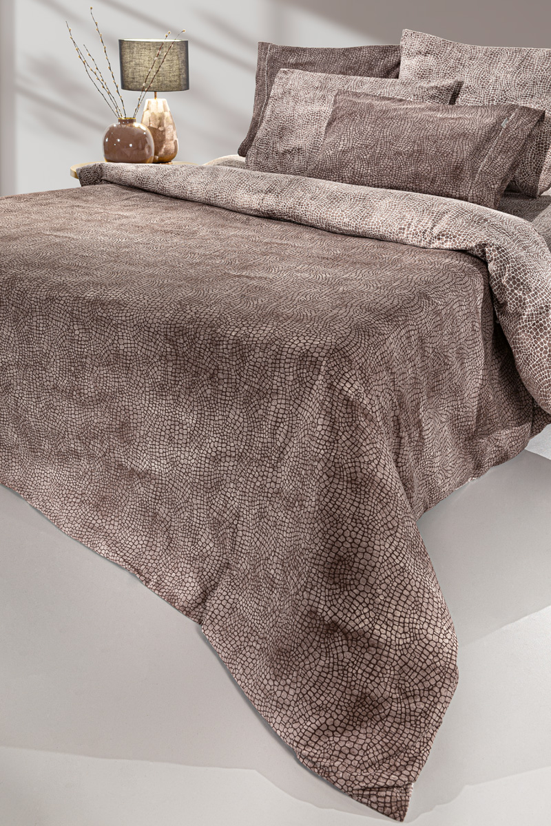 Σεντόνια Ημίδιπλα Guy Laroche (Σετ) Safari Choco 180X265 