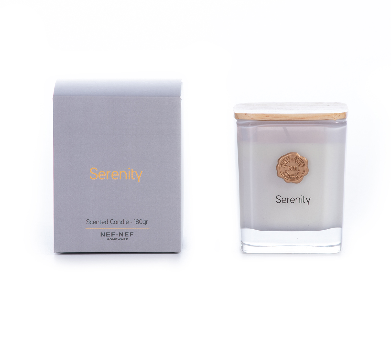 Αρωματικό Κερί Nef-Nef Homeware Serenity Grey 180gr
