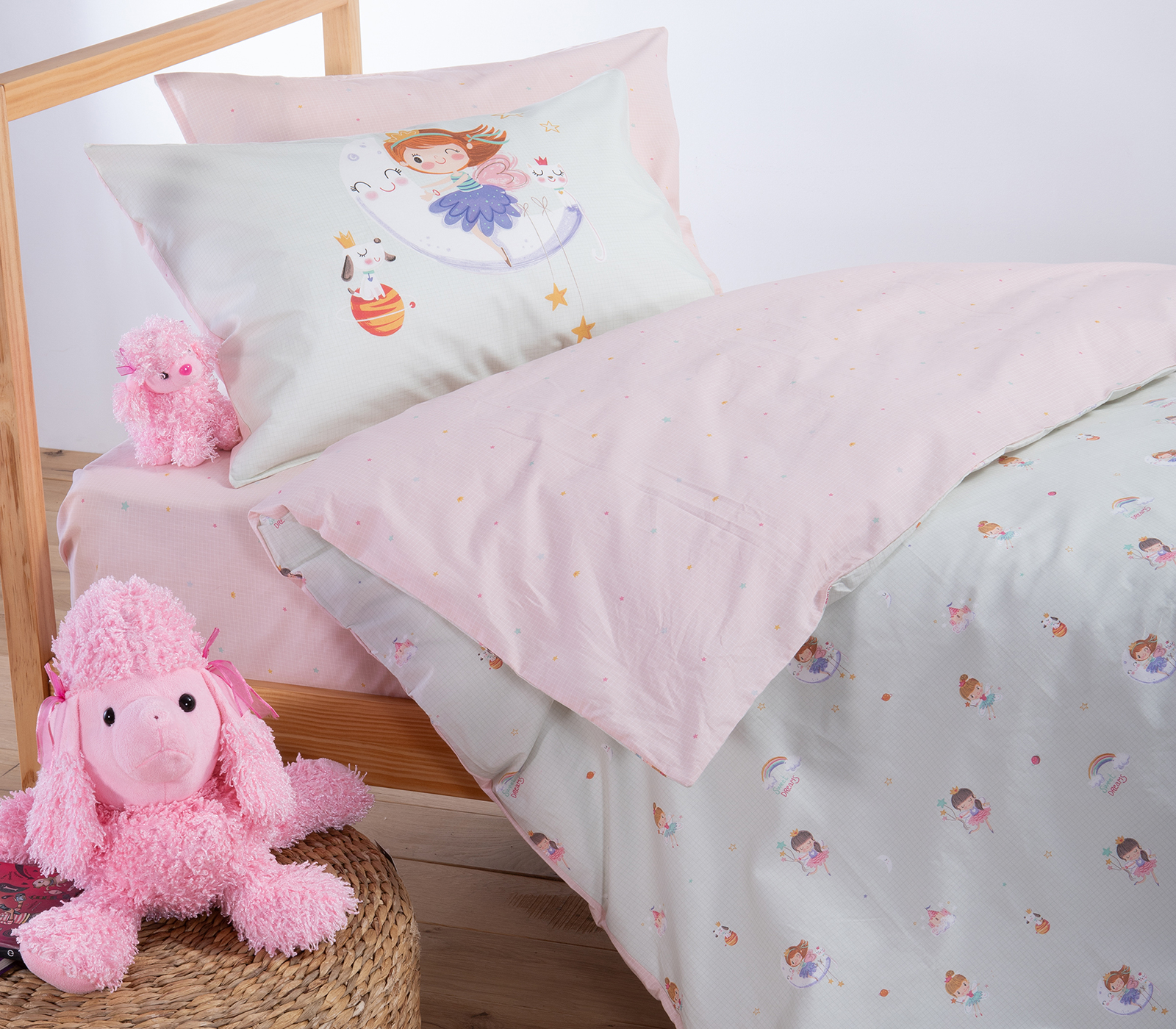 Παπλωματοθήκη Παιδική Nef-Nef Homeware (Σετ) Sweet Dreams 160X240 Aqua