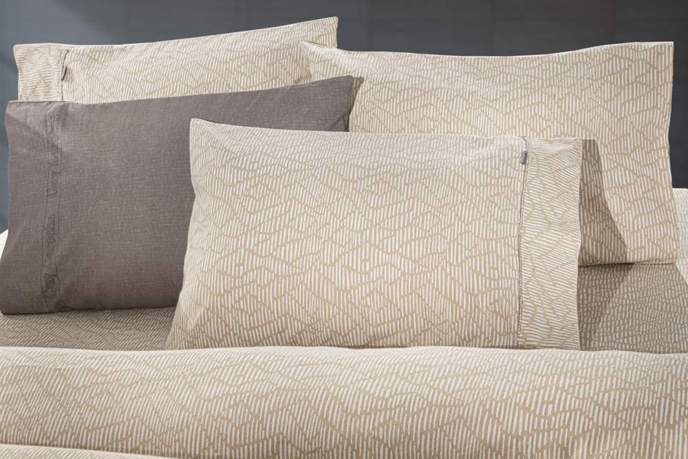 Σεντόνια King Size  Guy Laroche Φανέλα (Σετ) Brenta Camel 270X265