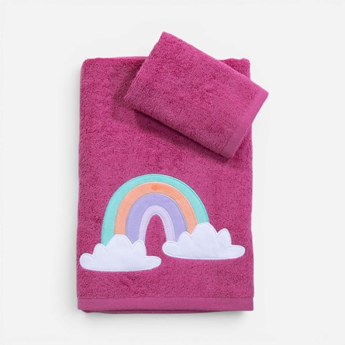 Παιδικές Πετσέτες Nef-Nef Homeware (2τμχ) Rainbow Mood Violet