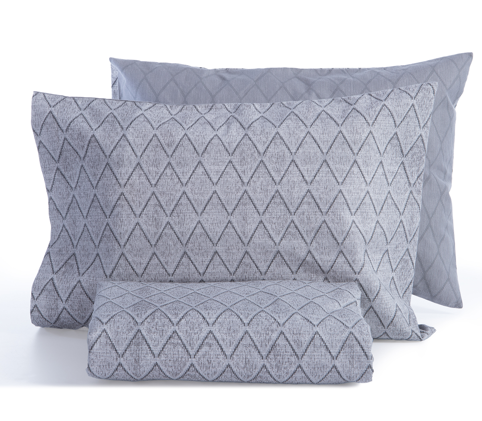 Φανελένια Παπλωματοθήκη Nef-Nef Homeware Yπέρδιπλη (Σετ) Torredo 240X230 Grey