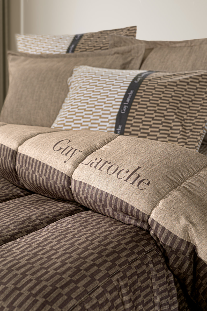 Παπλωματοθήκη Υπέρδιπλη Guy Laroche (Σετ) Suede Status Beige 225X245 