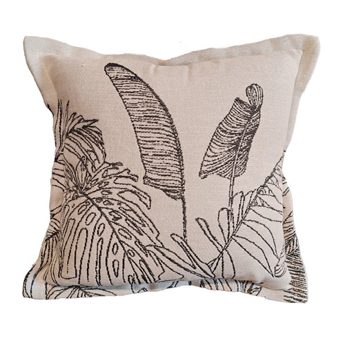 Διακοσμητικό Μαξιλάρι Nef-Nef Homeware Grow Deco 50X50 Ecru/Black