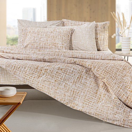 Σεντόνια Υπέρδιπλα Guy Laroche (Σετ) Code Caramel 170X200+32 Με Λάστιχο