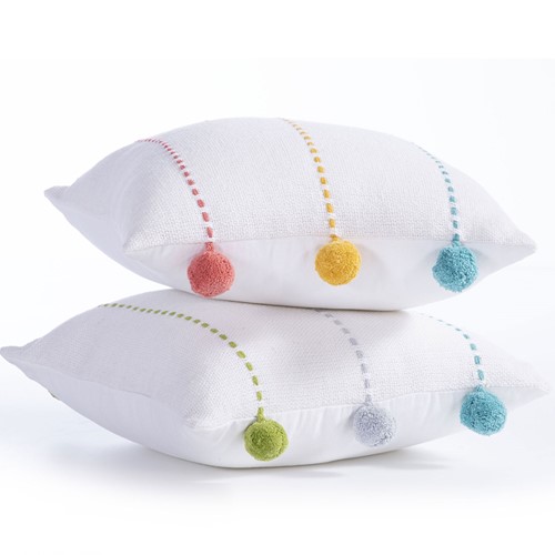 Μαξιλάρι Νef-Nef Life Line 35X35 Coral/yellow