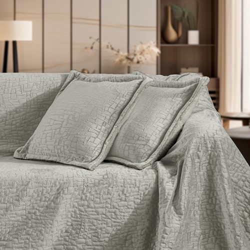 Ριχτάρι Πολυθρόνας Guy Laroche Bolzano Khaki 130X170 + Mαξιλάρι 40X40+2.5 χωρίς γέμιση