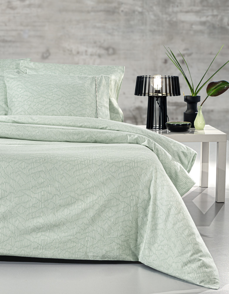 Παπλωματοθήκη Υπέρδιπλη Φανέλα  Guy Laroche Brenta Mint 225X245