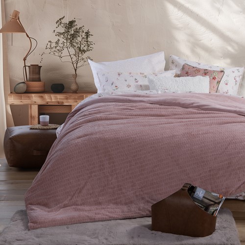 Κουβερτοπάπλωμα Υπέρδιπλο Nef-Nef Homeware Ezra 24 220X240 Rose