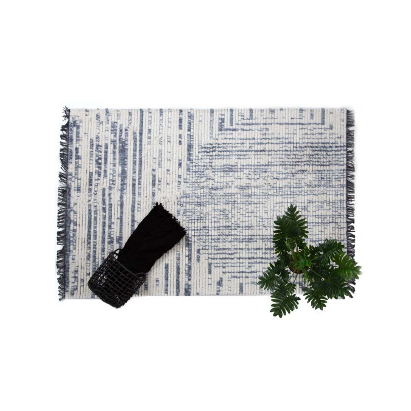 Χαλί Σαλονιού Iris 422 Cream Blue Royal Carpet 160Χ230