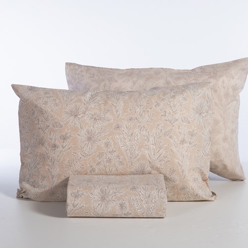 Παπλωματοθήκη Μονή Nef-Nef Homeware (Σετ) Lucil 170x240 Beige