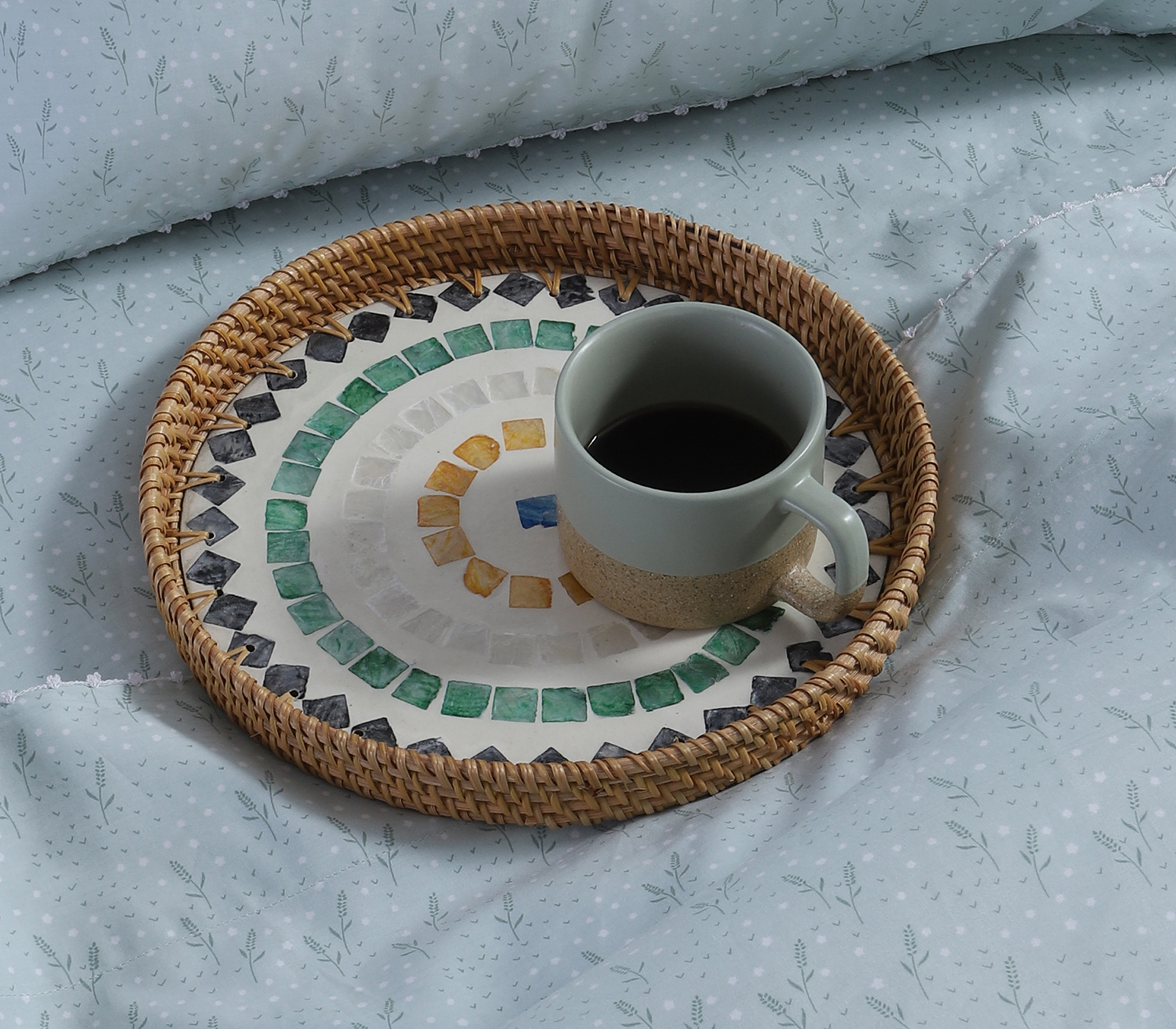 Δίσκος Υάκινθου Nef-Nef Homeware Mosaic D28x3,5 Natural 