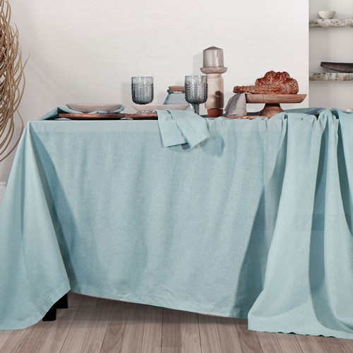 Τραπεζομάντηλο Nef-Nef Cotton-Linen Aqua 150x250