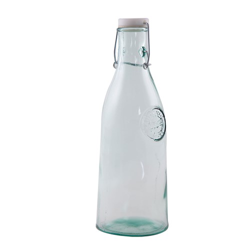 Μπουκάλι Νερού Nef-Nef Από Ανακυκλωμένο Γυαλί Με Πλαστικό Καπάκι Authentic 1L