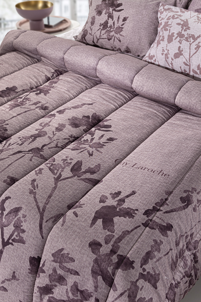 Παπλωματοθήκη Υπέρδιπλη Guy Laroche (Σετ) Suede Romance Melange 225X245 