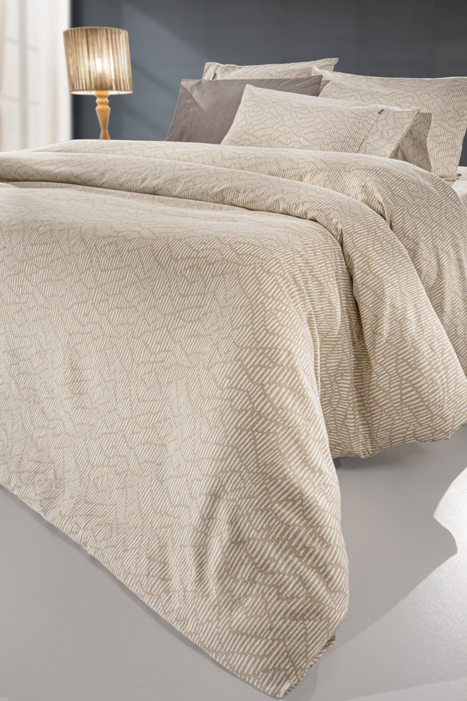 Σεντόνια Υπέρδιπλα Guy Laroche Φανέλα (Σετ) Brenta Camel  240X265