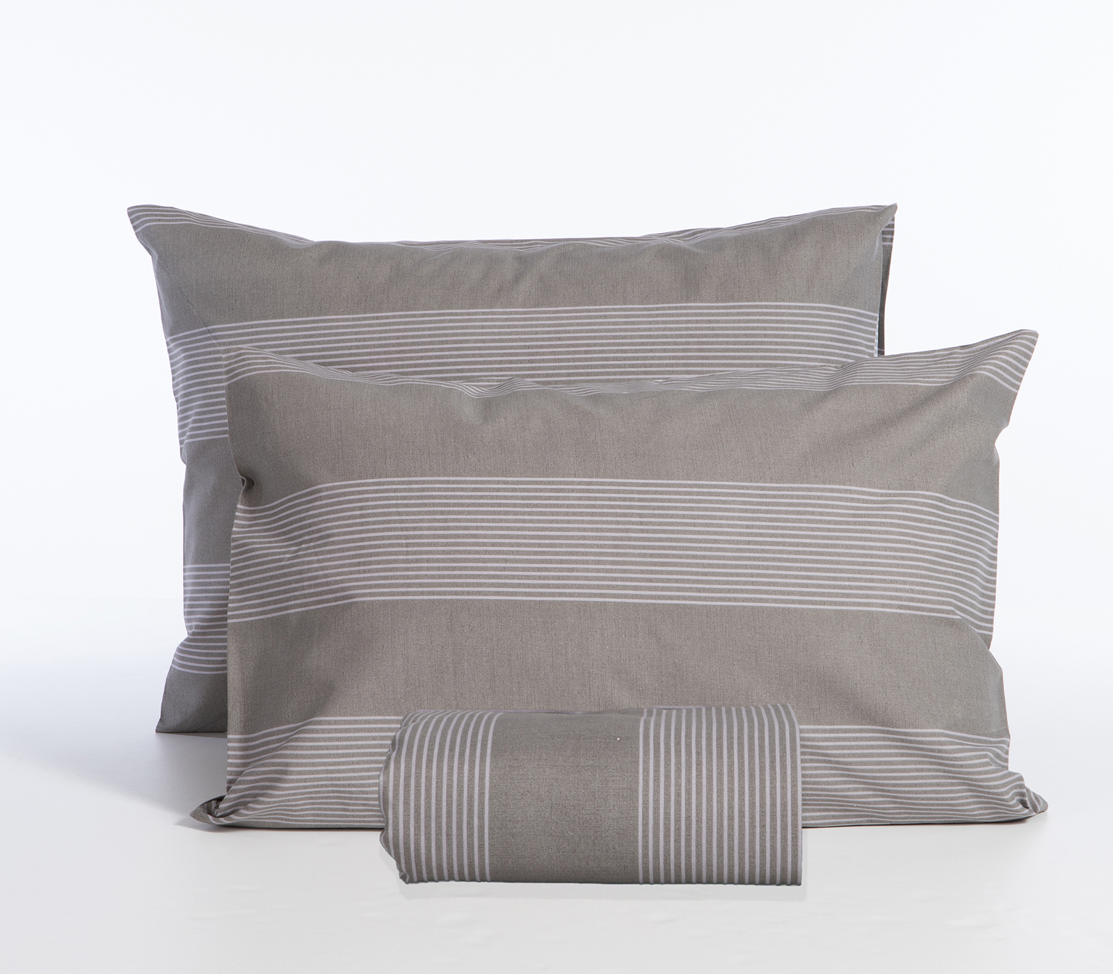 Παπλωματοθήκη Υπέρδιπλη Nef-Nef Homeware (Σετ) Casual Stripe 240x230 D.Grey 