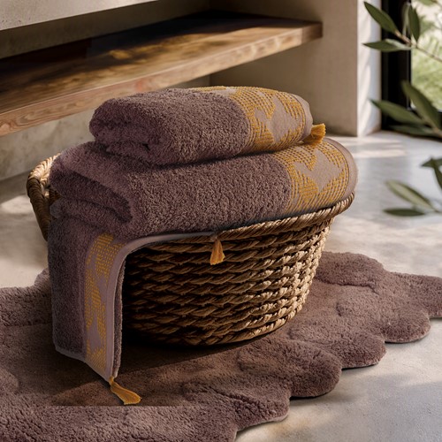 Πετσέτα Σώματος Nef-Nef Homeware Zeyn 70x140 Brown