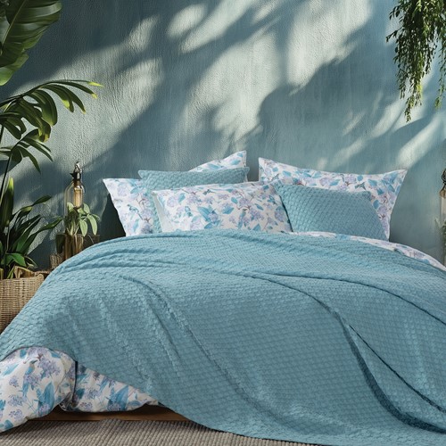 Πικέ Κουβέρτα Μονή Nef-Nef Homeware Elmer 160x240 Blue