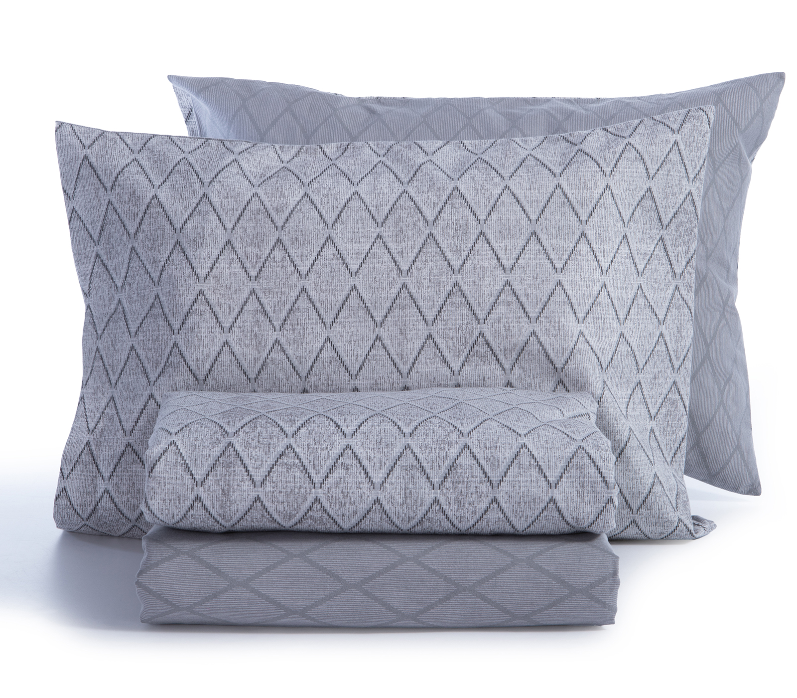 Φανελένια Σεντόνια Nef-Nef Homeware Υπέρδιπλα (Σετ) Torredo 240X260 Grey