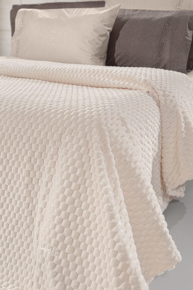 Κουβέρτα Υπέρδιπλη Guy Laroche Smoothie 220x240 Ivory