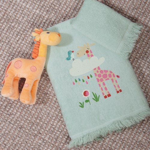 Παιδικές Πετσέτες Nef-Nef Homeware (Σετ) Sky Is A Zoo Mint