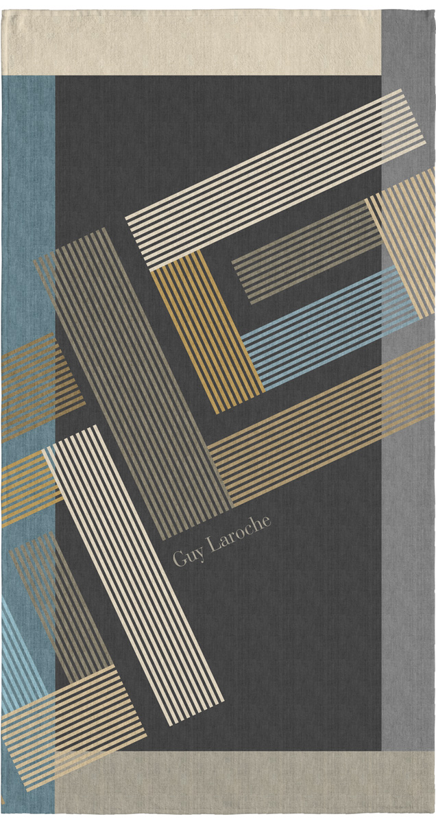 Πετσέτα Θαλάσσης Guy Laroche Velour Printed 2601 100X175 02