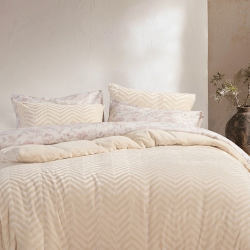 Παπλωματοθήκη Μονή Nef-Nef Homeware (Σετ) Carmen 160x220 Ecru