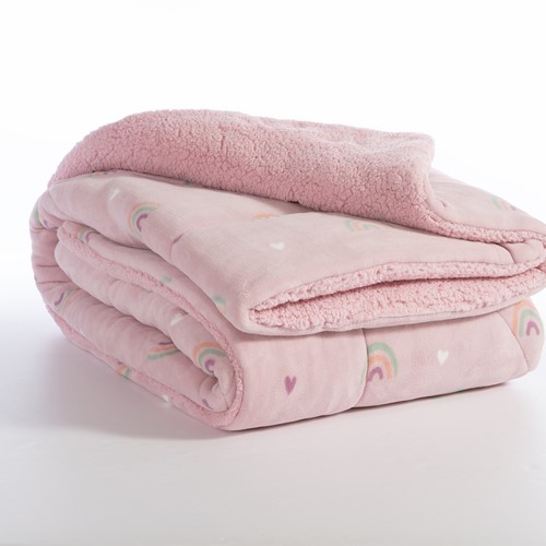 Παιδικό Κουβερτοπάπλωμα Nef-Nef Homeware Unicorns Style 160x220 Pink