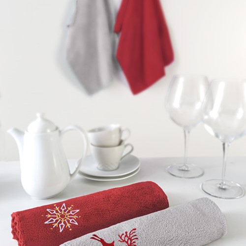 Πετσέτες Χριστουγεννιάτικες Saint Clair (Σετ) Christmas towels set 3 (35X50)