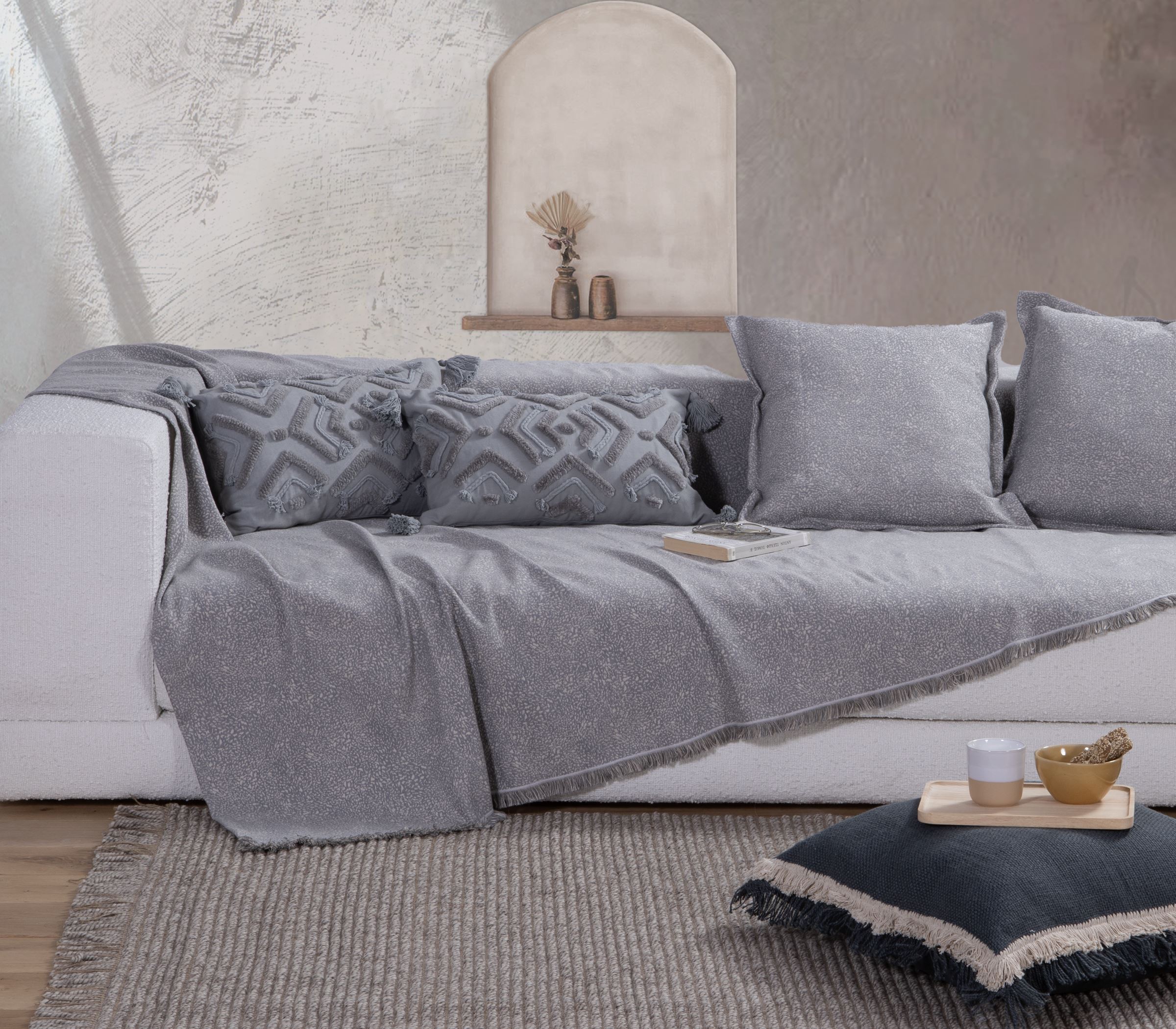 Ριχτάρι Τριθεσίου Nef-Nef Homeware Aronia 170X300 Grey