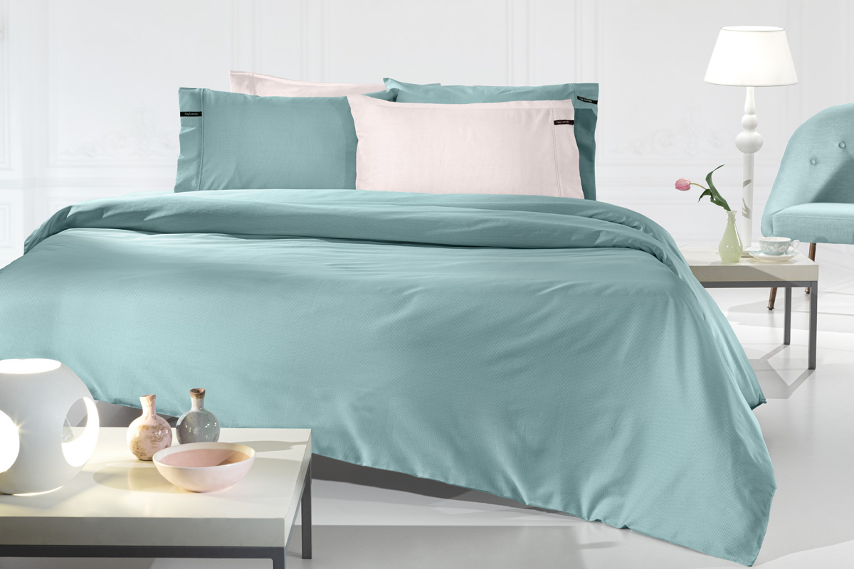 Σεντόνι King Size Μεμονωμένο Guy Laroche Minimal Ocean 180X200+35 Mε Λάστιχο