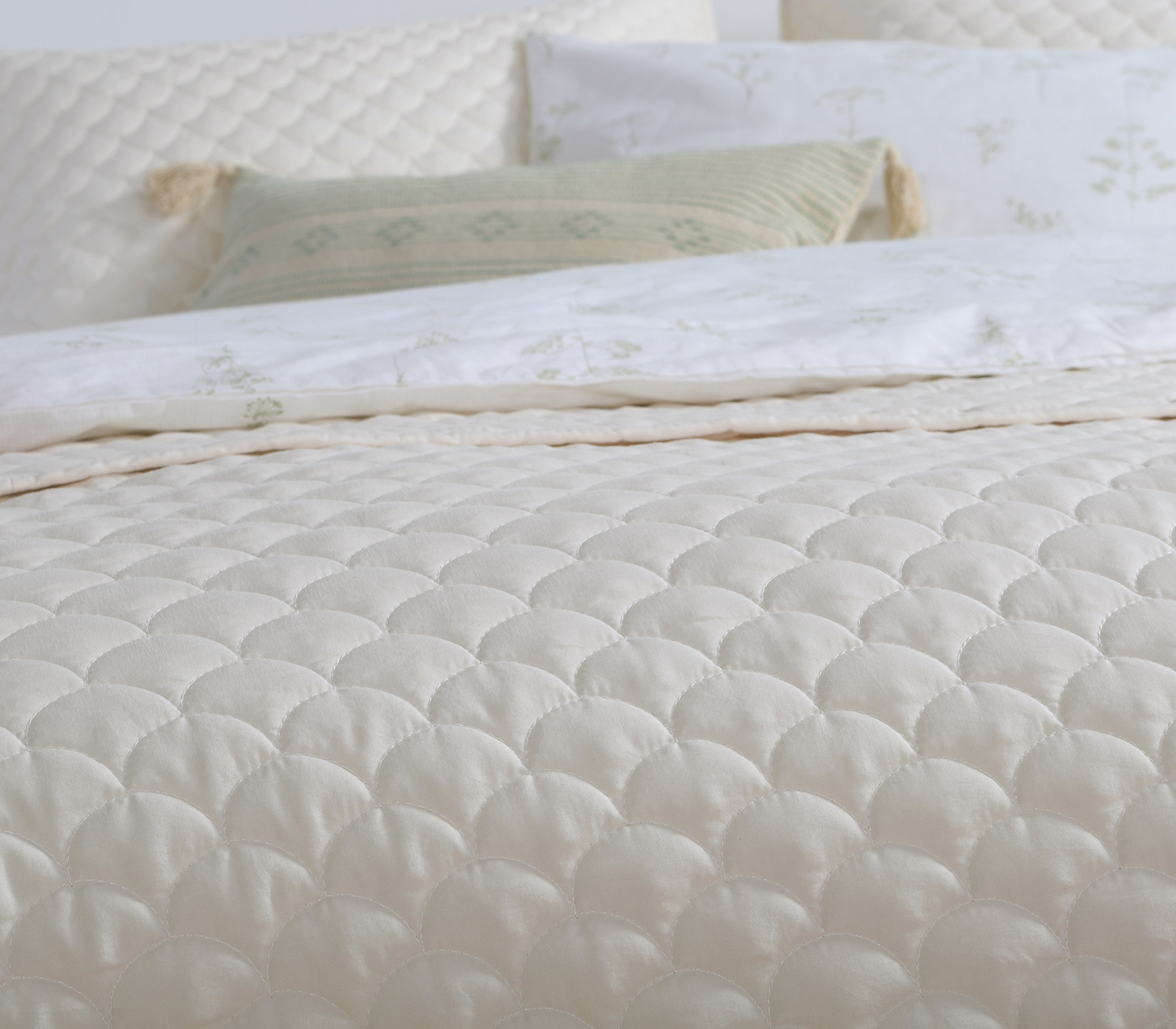 Κουβερλί Υπέρδιπλο Nef-Nef Homeware Scofield 230x240 Ecru