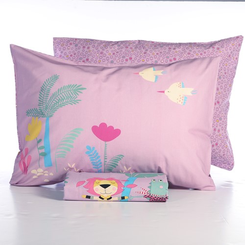 Παιδική Παπλωματοθήκη Nef-Nef Homeware (Σετ) Roller Friends 160Χ240 Mauve