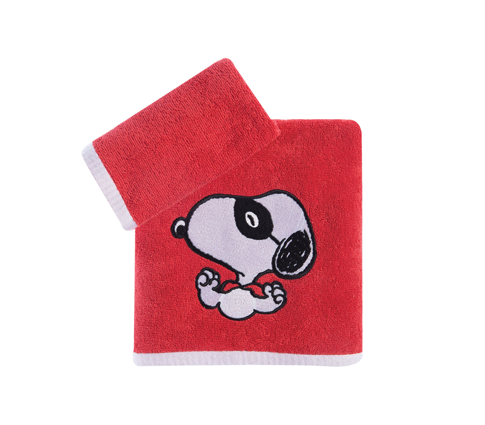 Βρεφικές Πετσέτες Nef-Nef ( Σετ 2ΤΜΧ) Snoopy Hero Mask Red