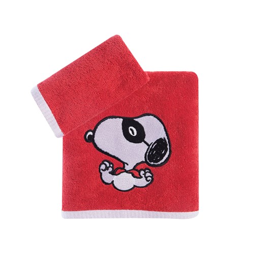 Βρεφικές Πετσέτες Nef-Nef ( Σετ 2ΤΜΧ) Snoopy Hero Mask Red