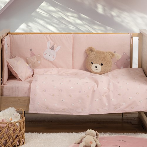 Βρεφικά Σεντόνια Nef-Nef Homeware Special Party Pink