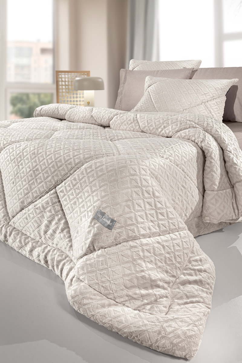 Κουβερτοπάπλωμα Μονό Guy Laroche Profile Ivory 160x240